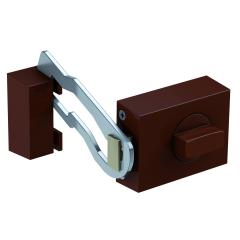 Kastenzusatzschloss KS500, braun, | mit Sperrbügel