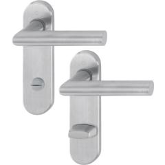 Kurzschildgarnitur Ams.E1400Z/353K VA F69 SK/OL rd Drückergrt.HOPPE