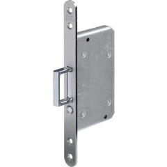 Schiebetür-Einsteckschl.0393 STA silber rd 20/55mm m.Springg.u.Auslösek.BKS