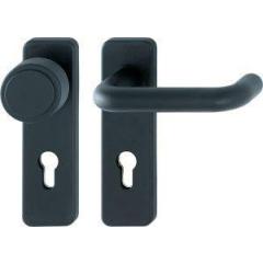 FS-Garnitur Paris FS-K58/202K/138 Ku.F9005M D/K TS 40-66mm PZ ktg.DIN L/R HOPPE