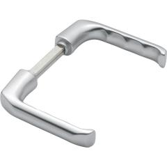 Türdrückerpaar London 113 H Alu.F1 o.Rosetten 4-KT.10mm HOPPE