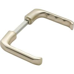 Türdrückerpaar London 113 H Alu.F2 o.Rosetten 4-KT.10mm HOPPE
