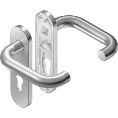 Kurzschild-Feuerschutzgarnitur Rondo Kurzschild VA D/D TS 42-52mm PZ rd