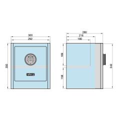 mySafe Premium 350 – Gray | Code and Fingerprint