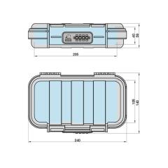 Mobiler Safe mit Zahlenschloss | MSZ 200
