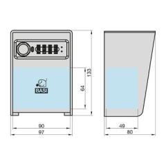 Key Safe with Combination Lock | SSZ 400 - Stainless Steel