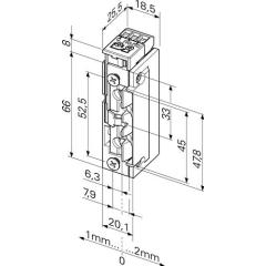 Elektrotüröffner 118.63 ProFix 2 22-42 V AC/DC Stand.DIN L/R m.FaFix ASSA ABLOY