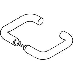 Türdrückerpaar 111.23PBR Ku.99 o.Rosetten 4-KT.8mm HEWI