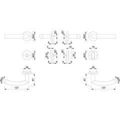 Rosettengrt.Narvik E1430ZP/17KV/17KVS VA F69 rd.SK/OL DIN L/R D/D HOPPE