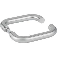 Glastürdrückerpaar 1801 BASIC 01 VA U-Form 4-KT.8mm HERMAT