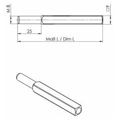 FS-Wechselstift OGRO 115 FS 4-KT.9x105mm Vollstift OGRO