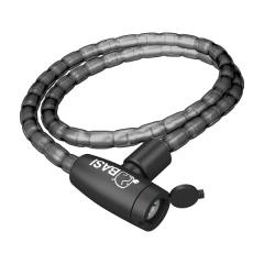 Panzerkabelschloss mit Schlüssel | Länge 1 m - Durchmesser 18 mm, rauchfarben