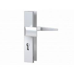 Aluminium-Vollmaterial-Schutzbeschlag | Langschild eckig (PZ) 72/8 mm F1