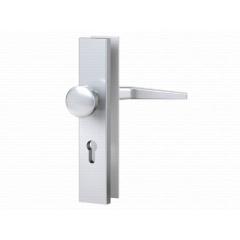 Aluminium-Vollmaterial-Schutzbeschlag | Langschild eckig (PZ) 72/8 mm, Alu F1