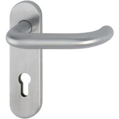 Kurzschildgarnitur Paris E138/353KH VA F69 PZ rd Drückergrt.HOPPE