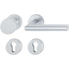 Rosettengrt.Ams.58/42KV/42KVS/1400 Alu.F1 U-Form PZ DIN L/R fl.D/K HOPPE