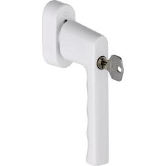 Fenstergriff Hamburg 0700S/UD9020 Alu.F9016/verkehrsweiß 32-42mm abschl.HOPPE