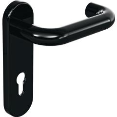 Kurzschildgarnitur 111R01.110 90 Ku.90 PZ rd Drückergrt.HEWI