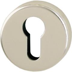 Schlüsselrosetten-Paar 42KVS Alu.F2/neusilberfarbig Schildst.9mm PZ rd.HOPPE