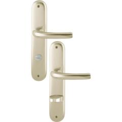 Langschildgarnitur Tôkyô 1710/273P Alu.F2 SK/OL 78mm DIN L/R HOPPE